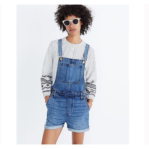 Madewell Denim - Madewell Adirondack Jeans Overalls Size L Large Blue